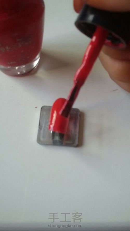 西瓜美甲 第2步