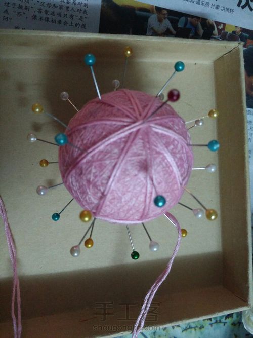 手鞠球之樱花 第3步