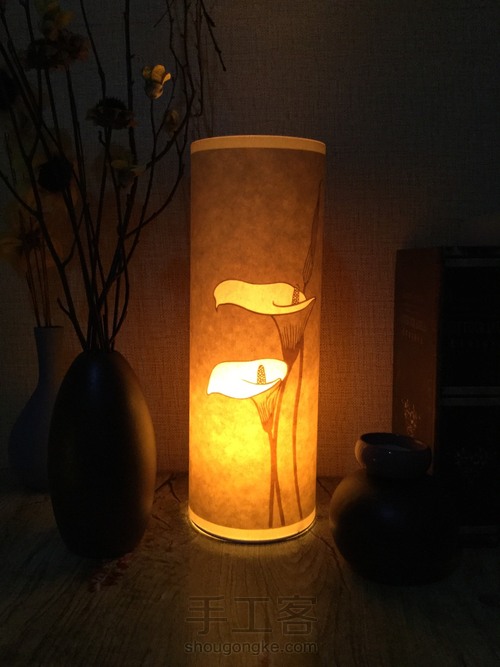 纸琢纸雕灯丨马蹄莲 第19步