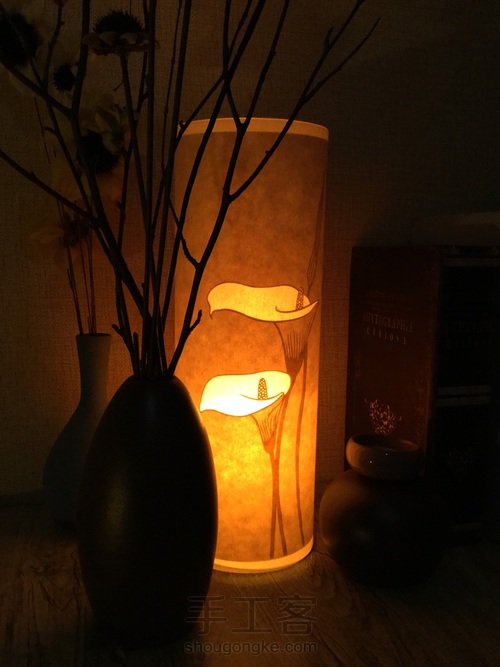 纸琢纸雕灯丨马蹄莲 第20步