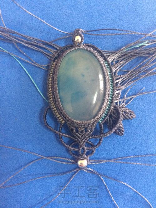 《愿我如星君如月》蜡线编织项链 第15步