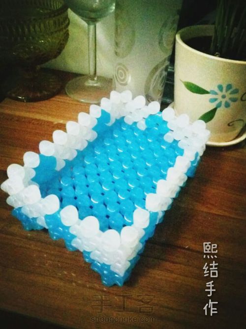 珠串肥皂盒 第1步