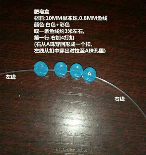 珠串肥皂盒 第2步