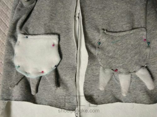 儿童带帽恐龙卫衣制作详细教程 第10步