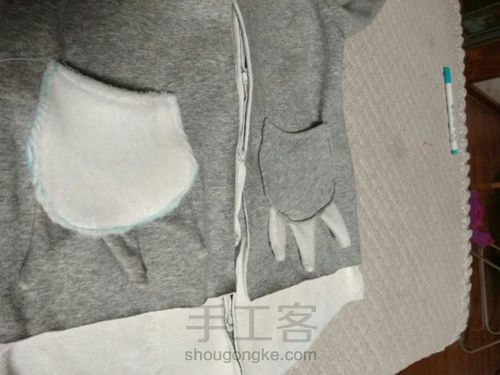 儿童带帽恐龙卫衣制作详细教程 第11步