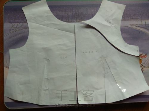 一款改良旗袍裙的制作过程 第1步