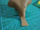 皮革小件可爱萌物皮革小象简单制作教程