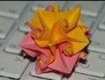 凡尔赛玫瑰花球折纸，很简单的呐，不约吗😏