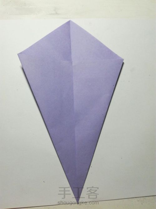 折纸三头纸鹤 第2步