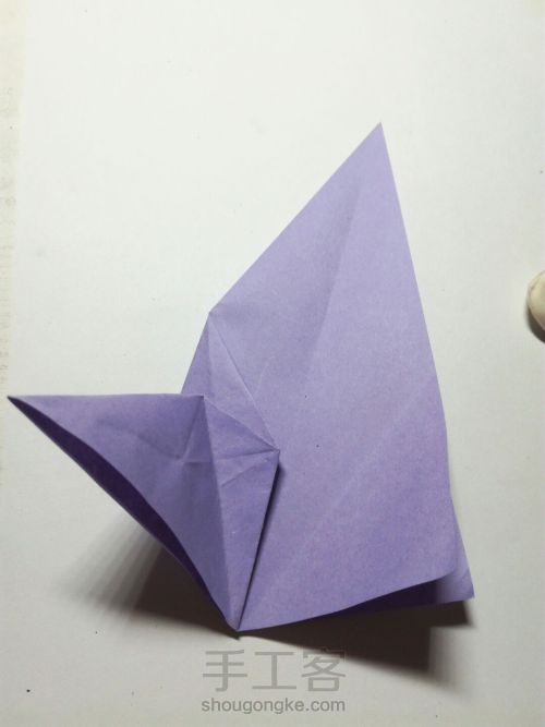 折纸三头纸鹤 第25步
