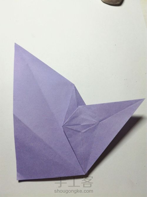 折纸三头纸鹤 第27步