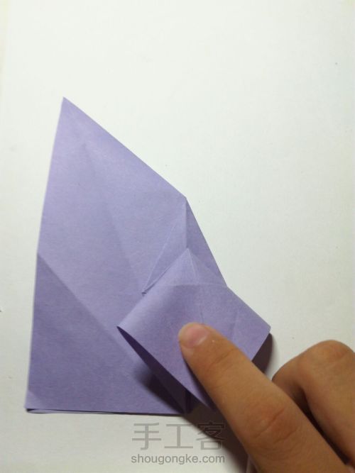 折纸三头纸鹤 第29步