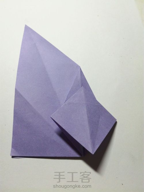 折纸三头纸鹤 第30步