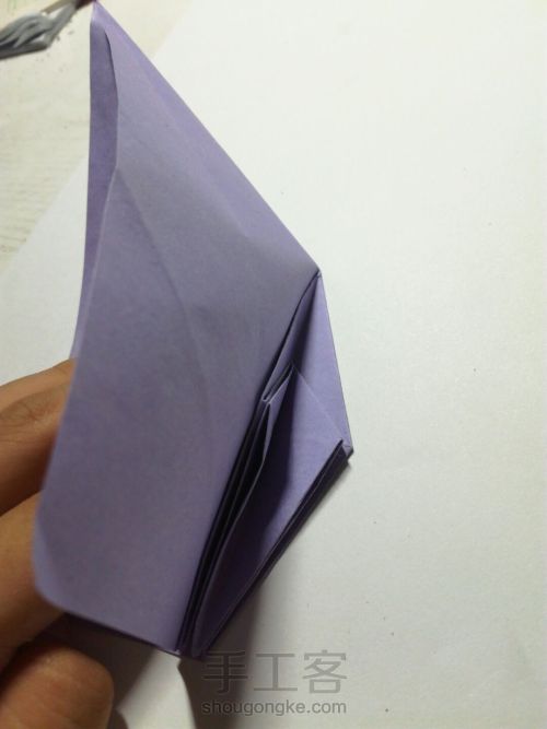 折纸三头纸鹤 第34步