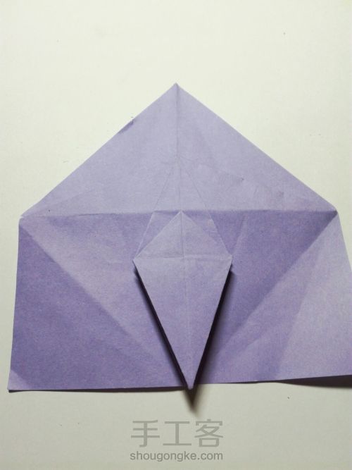 折纸三头纸鹤 第40步