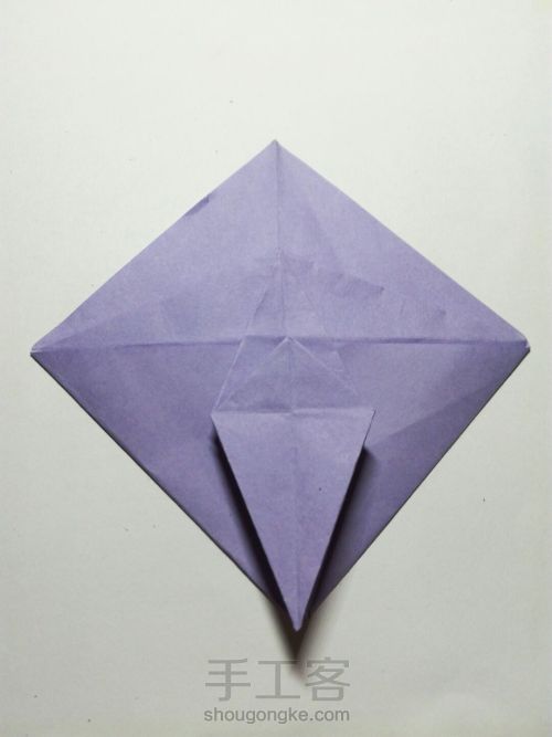 折纸三头纸鹤 第41步