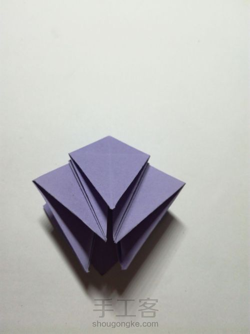 折纸三头纸鹤 第44步