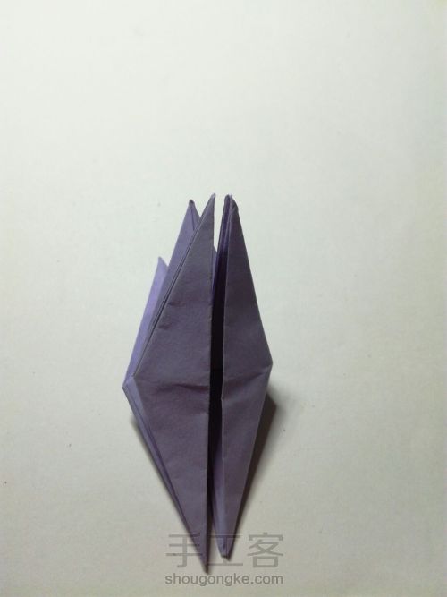 折纸三头纸鹤 第47步