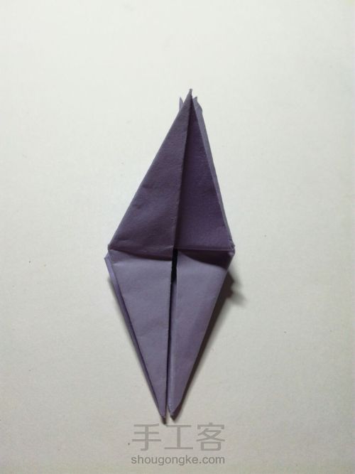 折纸三头纸鹤 第50步