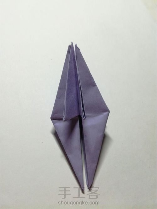折纸三头纸鹤 第52步