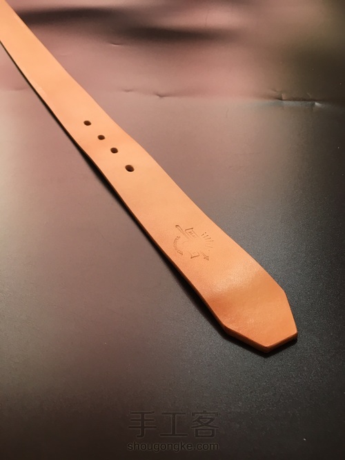 手工皮带制作过程 第12步