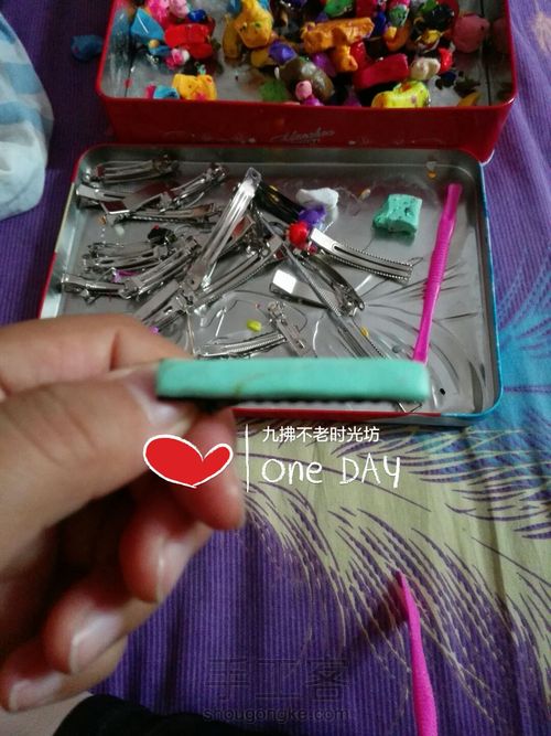 软陶鱼骨头发夹超简单易学教程 第3步