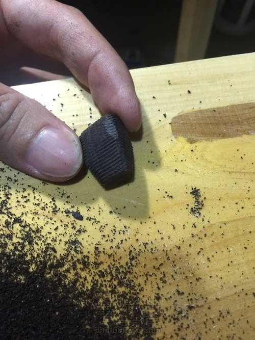 紫光檀佛头三通 第4步