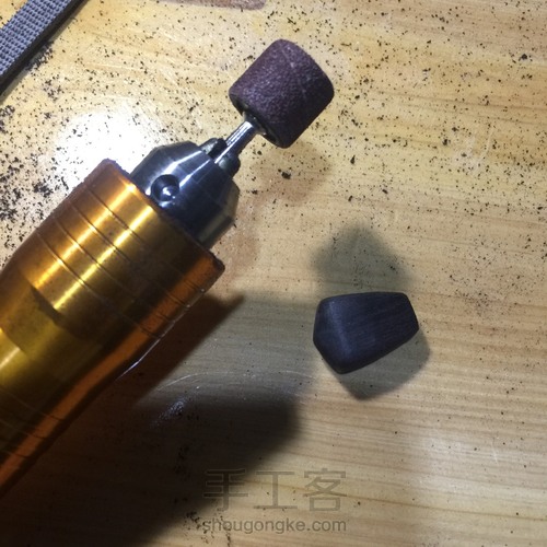 紫光檀佛头三通 第7步