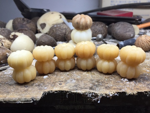 曾氏雕刻——风化菩提根南瓜手串 第18步