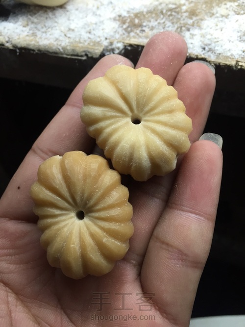 象牙果纯手工精雕——多瓣金刚 第14步