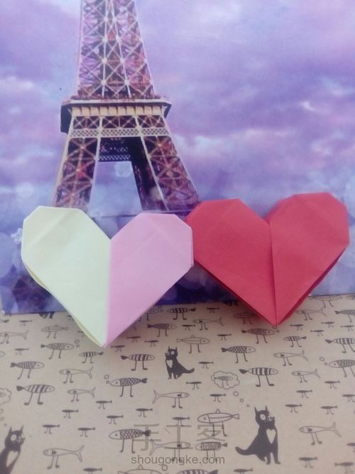 立体爱心盒子 第1步