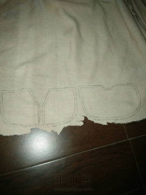 自制蝙蝠袖外套 第3步