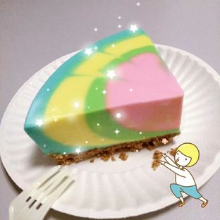 彩虹冻芝士蛋糕