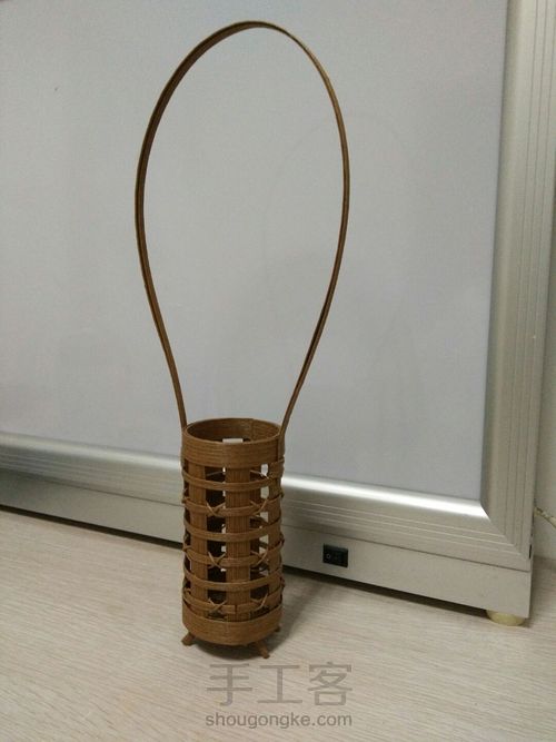 纸藤花器 第12步