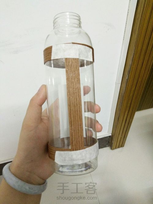纸藤花器 第2步