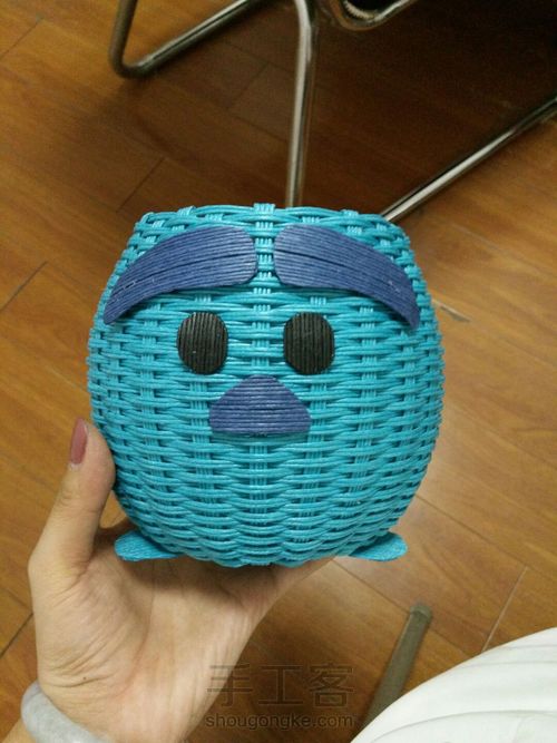 小怪兽置物篮 第6步