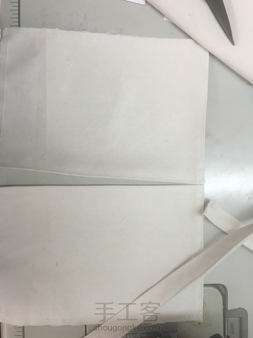 做一个绣花双肩包 第4步