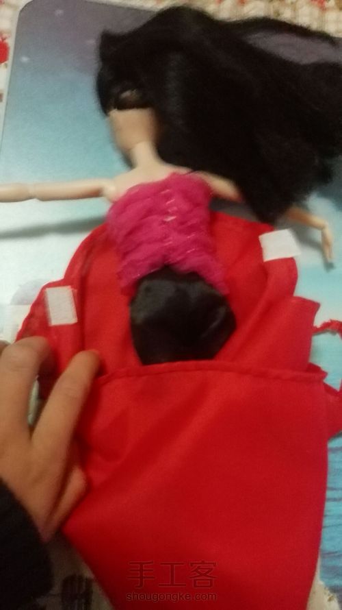 红领巾改装娃衣 第12步