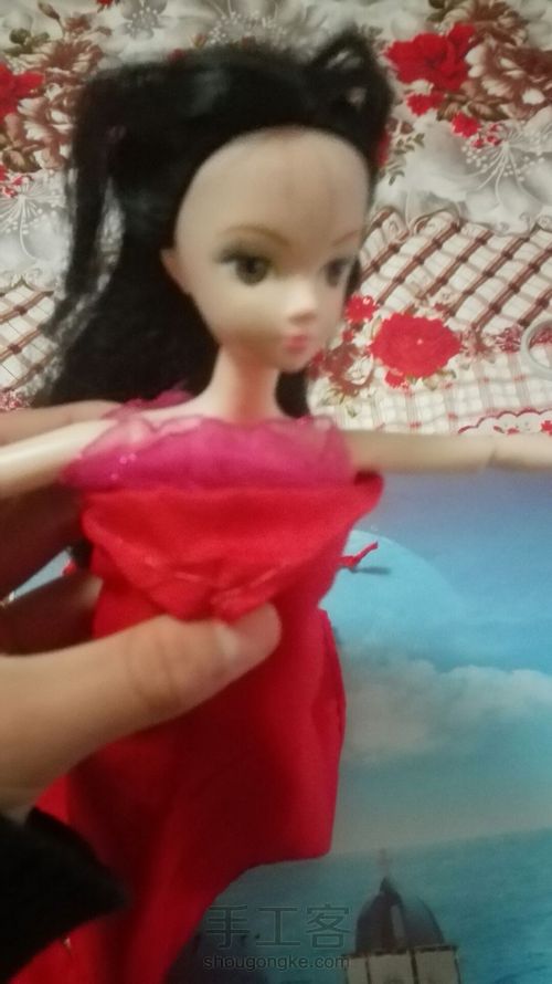 红领巾改装娃衣 第14步