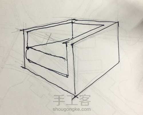 沙发的透视画法 第4步