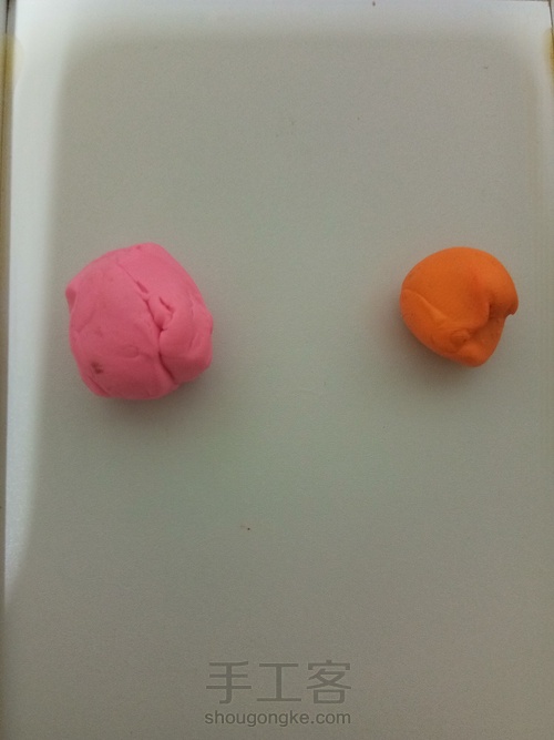 月季花平面软陶制作 第1步