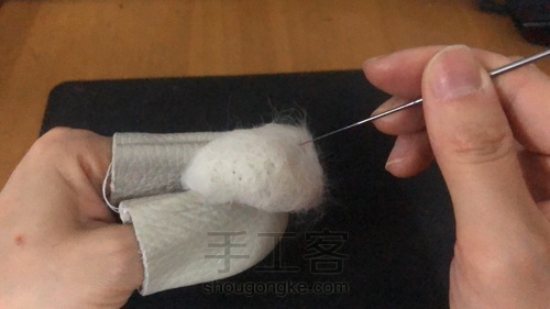 (原创)薅狗毛,送给狗一只小兔子 第3步