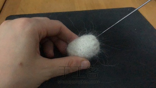 (原创)薅狗毛,送给狗一只小兔子 第4步