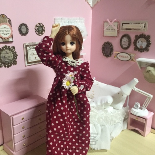 水玉点点秋季森女风长裙【娃衣】 第21步