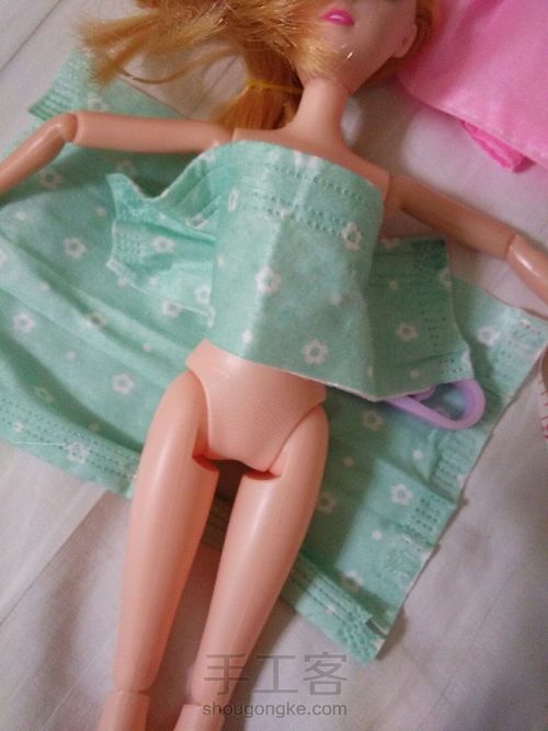 印花舞裙 第3步