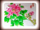 牡丹彩绘图