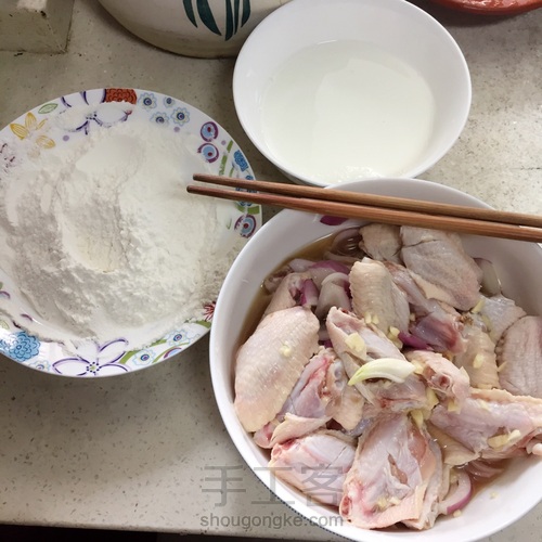 花：自己做炸鸡 第3步