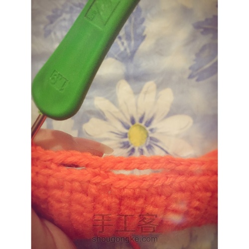 毛线钩织苹果手机壳 第16步