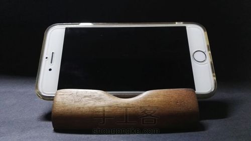 哒哒~黑胡桃木手机支架( ｰ̀εｰ́ ) 第13步