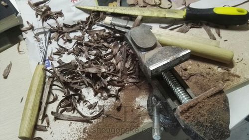 哒哒~黑胡桃木手机支架( ｰ̀εｰ́ ) 第5步